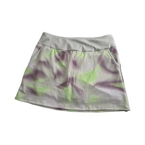 Cute Adidas Gray and Purple Mini Skater/Golf/Tennis Skort Athletic Wear‎ Sz L